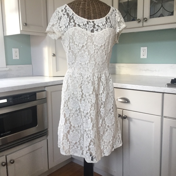 COPY - American Eagle Outfitters Ivory Lace Dress - Picture 2 of 8